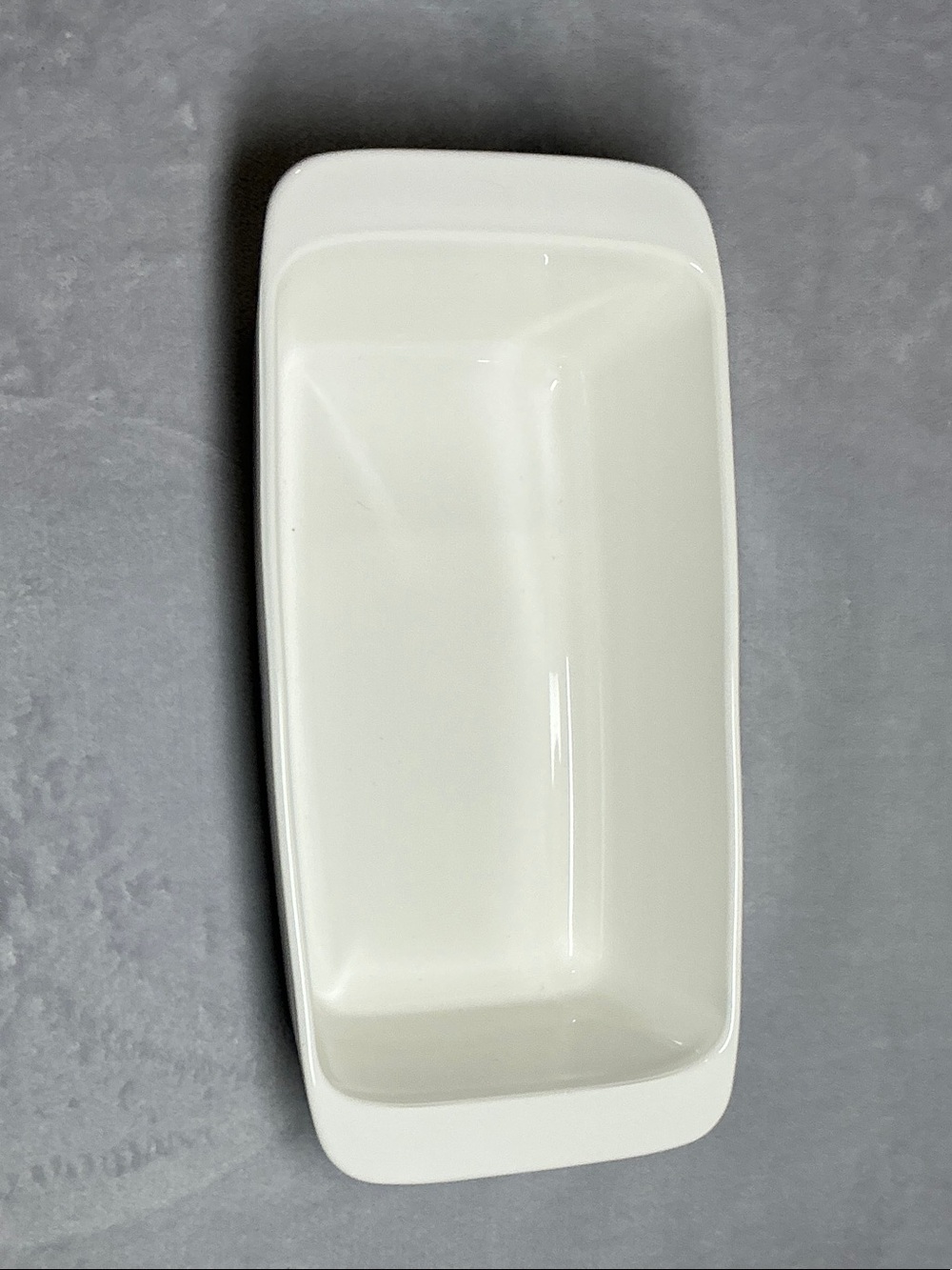 Corningware White Loaf Pan with Blue Floral Design - Picture 2 of 3